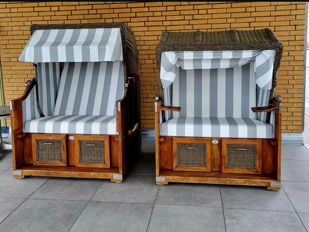 Strandloft Cuxhaven Im Haus Frauenpreiss Sahlenburg - Strandnah - 2 Hunde Willkommen -Schwimmbad - Sauna - Direkt Am Wald - Dachterrasse Mit Blick Nach Neuwerk Екстер'єр фото